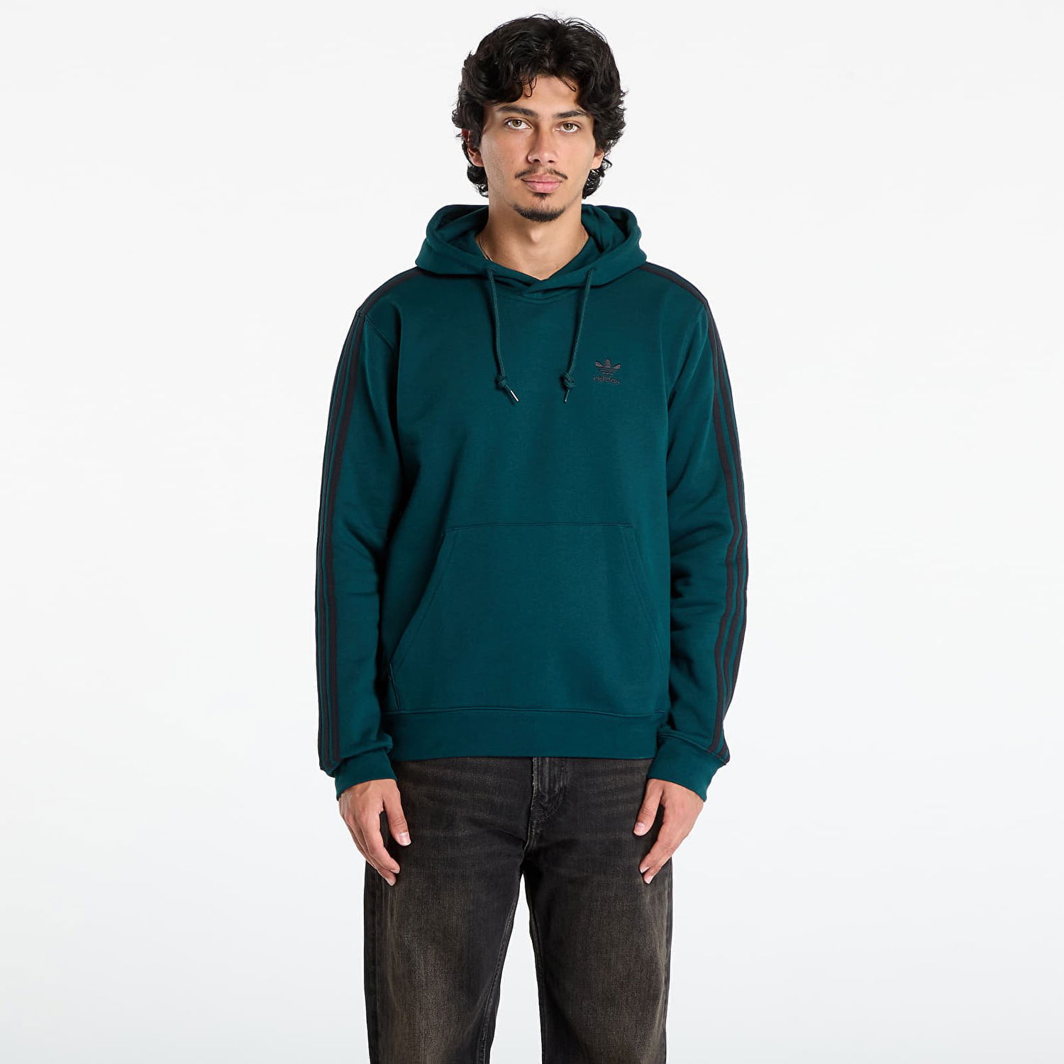 Mikina adidas Originals Adicolor Classics 3-Stripes Hoodie Zelené | JY1378, 0