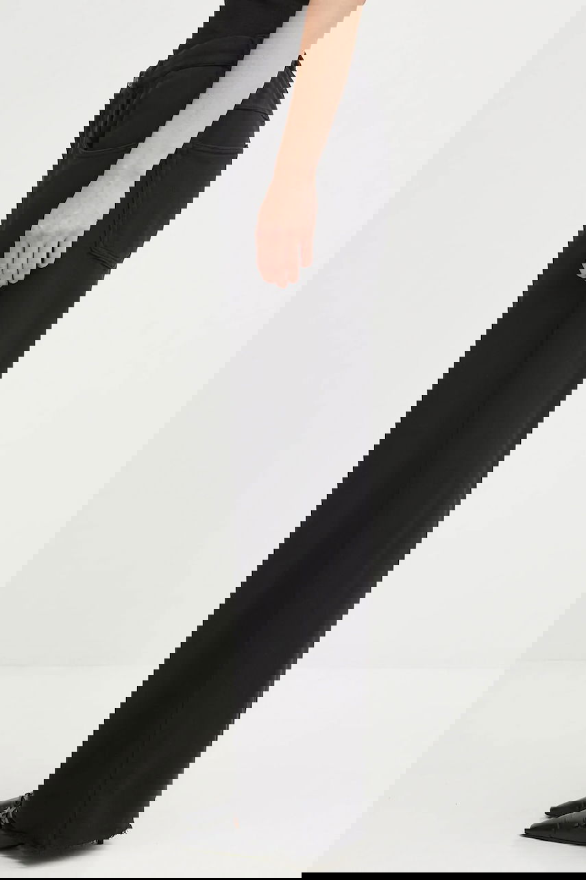 Nohavice Maison Margiela MM6 Maison Margiela Wide-Leg Cotton Raw Hem Pants Čierna | S52KA0548.M25014.900, 1