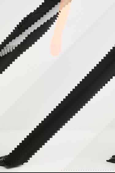 Nohavice Maison Margiela MM6 Maison Margiela Wide-Leg Cotton Raw Hem Pants Čierna | S52KA0548.M25014.900, 1