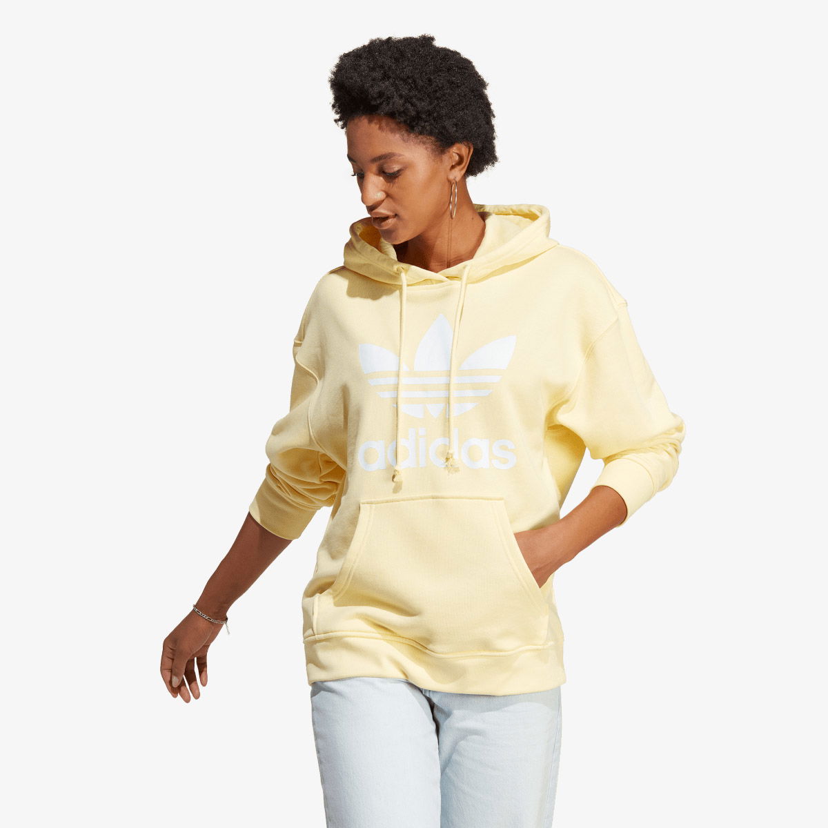 Mikina adidas Originals Yellow Hoodie with Graphic Logo Žltá | IB7434, 0