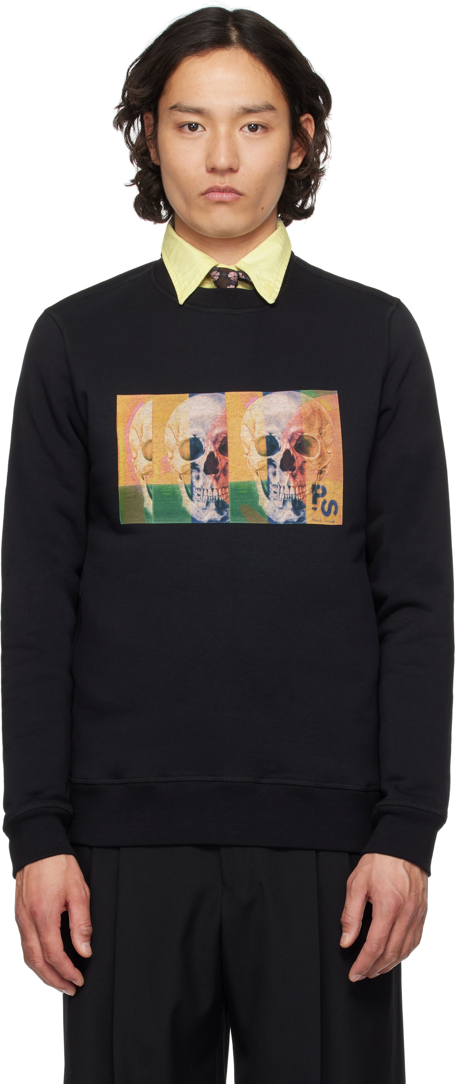 Mikina Paul Smith PS Paul Smith Skull Graphic Sweatshirt Čierna | M2R-191Z-PP4699-79, 0