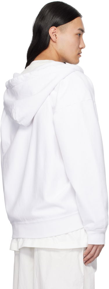 Mikina Maison MIHARA YASUHIRO Zip Parka Hoodie Biela | I13PK521, 2