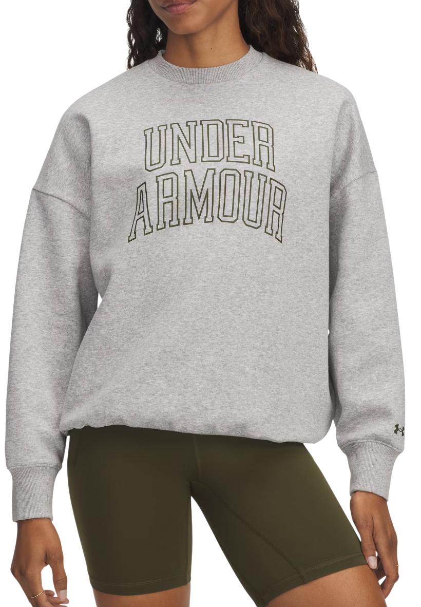 Mikina Under Armour Rival Flc OS Varsity Crew Sweatshirt Šedá | 6007880-014, 0