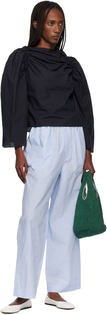 Košeľa Baserange Simmon Ruched Puff-Sleeve Blouse Čierna | TSSI-PO-WI25, 3