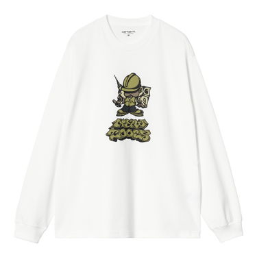Tričko Carhartt WIP Long Sleeve Graphic Print T-Shirt Biela | I033954_8, 4