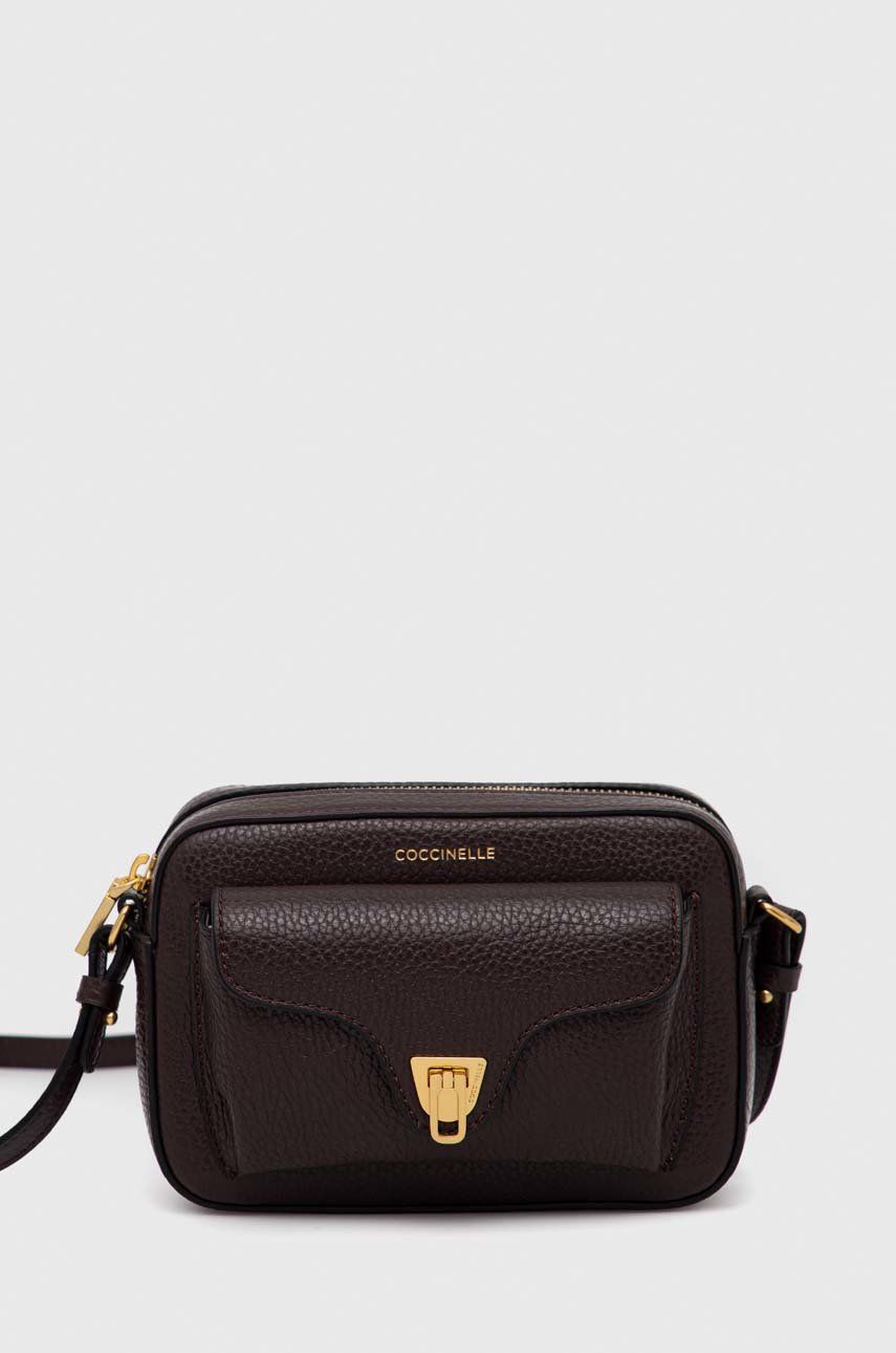 Kabelka Coccinelle Leather Handbag Hnedá | E1.MF6.55.04.01, 0