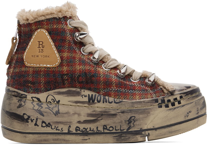 Oblečenie R13 R13 Kurt High Top Rôznofarebný | R13MS5029-S154T