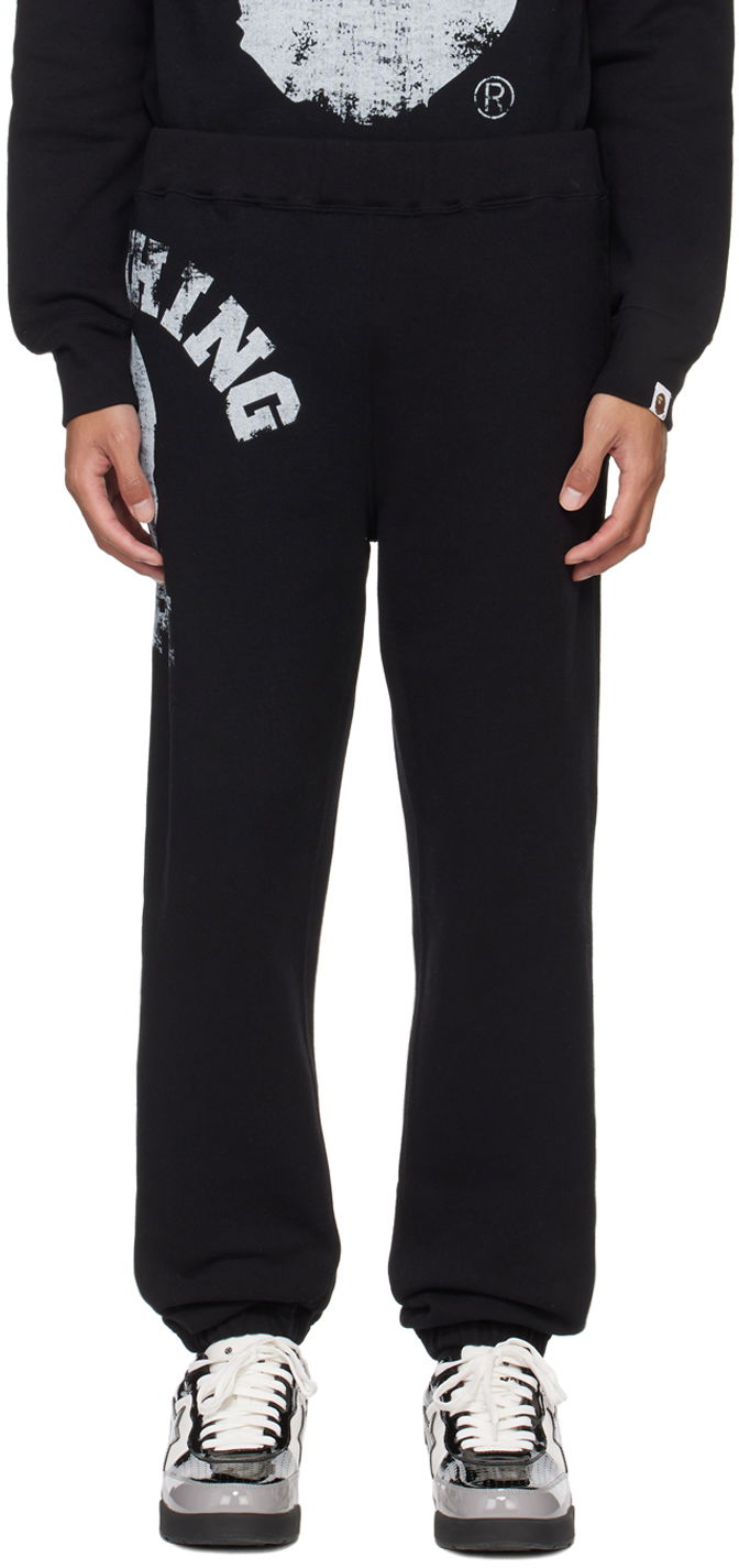 Tepláky BAPE Big College Sweatpants Čierna | 001PTJ801001M, 0