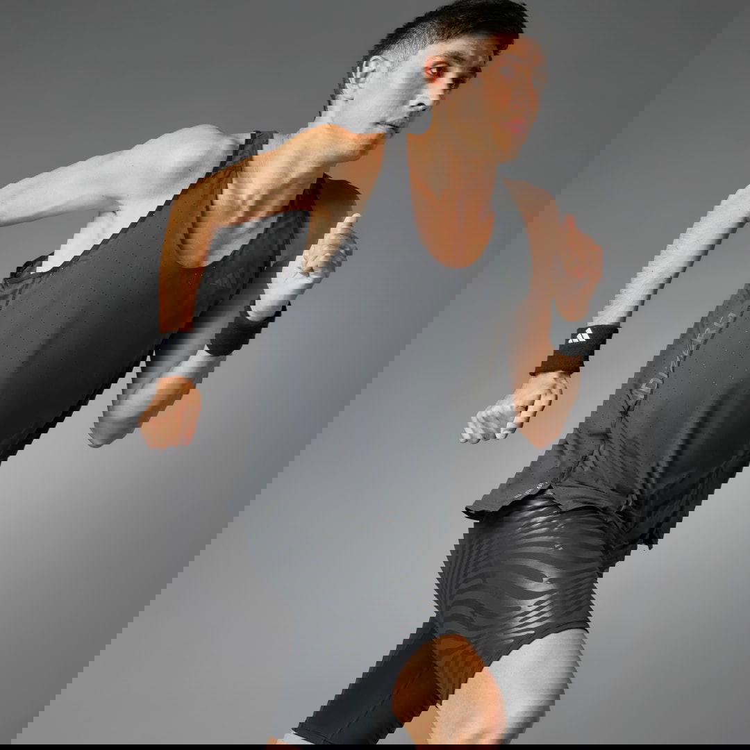 Tielko adidas Performance Adizero Running Tank Top Šedá | IW6105, 0