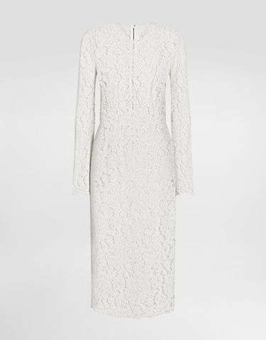 Šaty Dolce & Gabbana Dolce & Gabbana Lace Dress 54 Biela | F6M0DTHLM7LW0001, 0