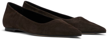 Šaty Aeyde Aeyde Cassy Suede Ballerina Flats Hnedá | A11-FL-SNDP8 FL130-FW24-953-017, 3