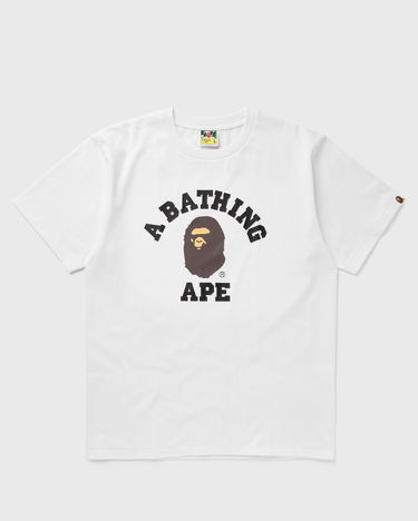 Tričko BAPE COLLEGE TEE Biela | 001TEK801001MWHT, 0