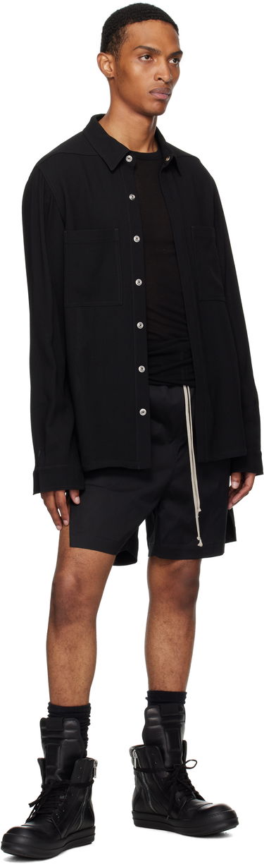 Košeľa Rick Owens Rick Owens Concordians Outer Shirt Čierna | RU02E1235 WA, 3