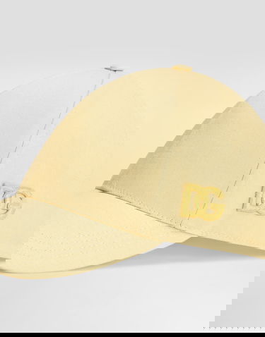 Šiltovka Dolce & Gabbana Dolce & Gabbana Cotton Gabardine Baseball Cap Žltá | GH590ZFUFNVA0488, 2