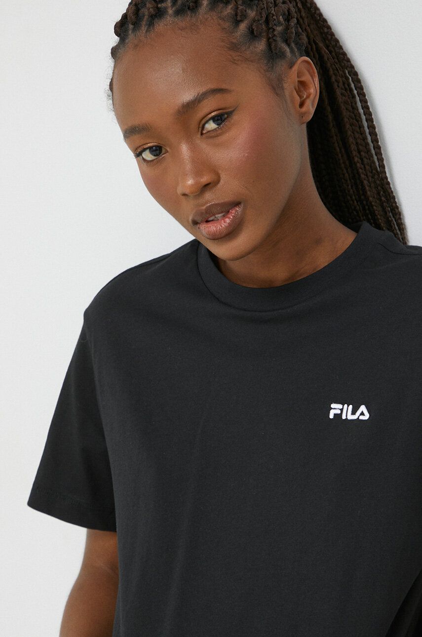Tričko FILA Cotton T-Shirt Čierna | FAW0452, 0