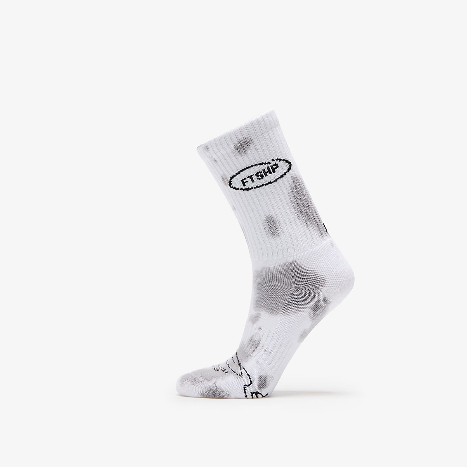 Basic Crew Socks 2-Pack Tie Dey Bw