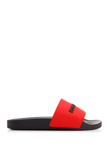 Tenisky a topánky Balenciaga Pool Slide Blood Red Black Červená | 565826W1S8A6410, 0