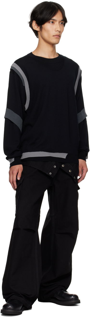 Sveter Andersson Bell Layered Crewneck Sweater Čierna | atb1334m, 3