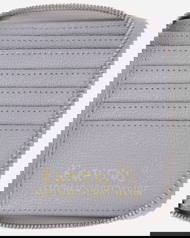 Peňaženka KAPITAL Thumb Up Bone Band Zip Wallet Šedá | K2503XG523 SILVER, 5
