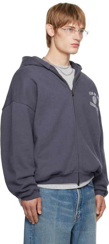 Mikina Fear of God Fear of God ESSENTIALS Heavy Fleece Full Zip-Up Hoodie Šedá | 192HO246244F, 1