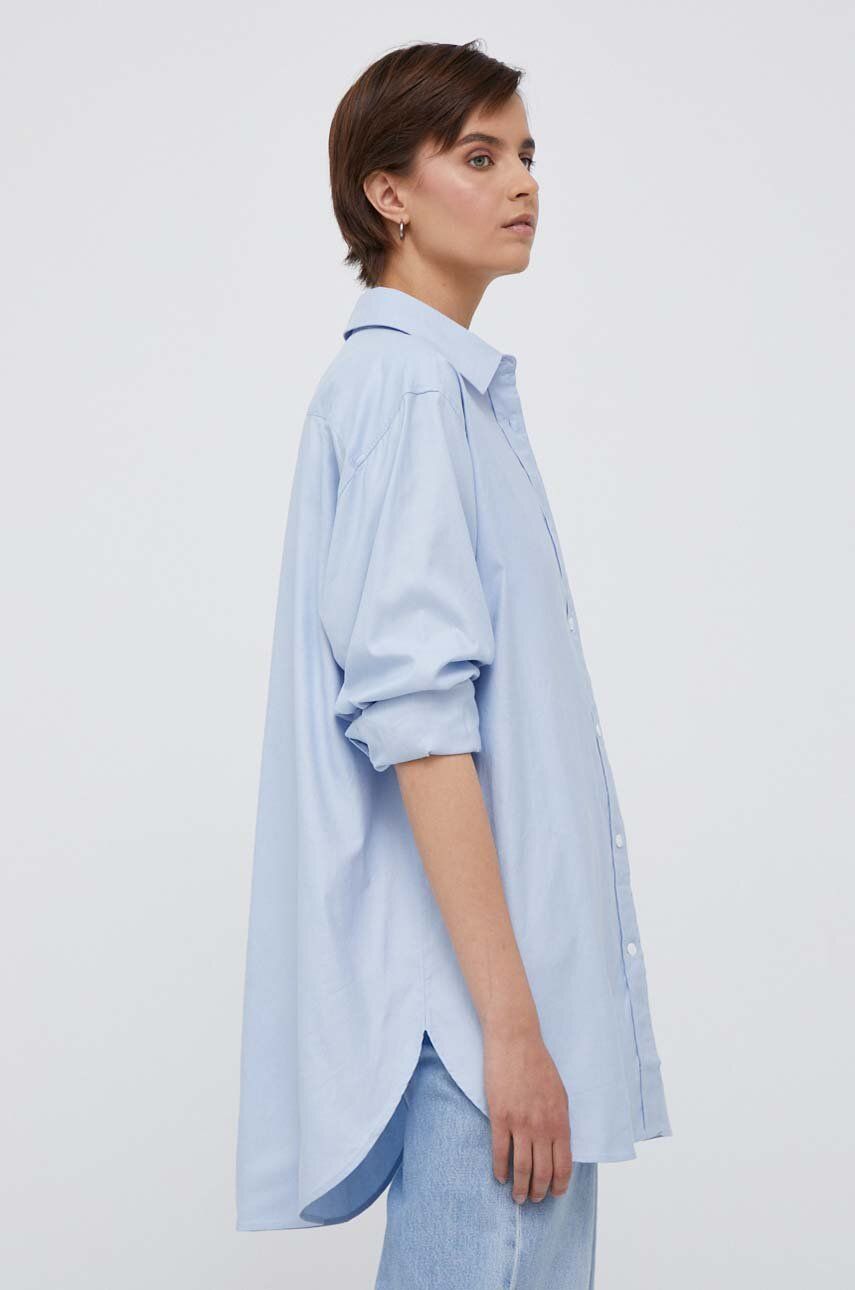 Košeľa Tommy Hilfiger Icons Stripe Oversized Shirt Modrá | WW0WW38968, 0