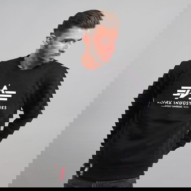 Mikina Alpha Industries Basic Sweater Čierna | 178302 03, 0