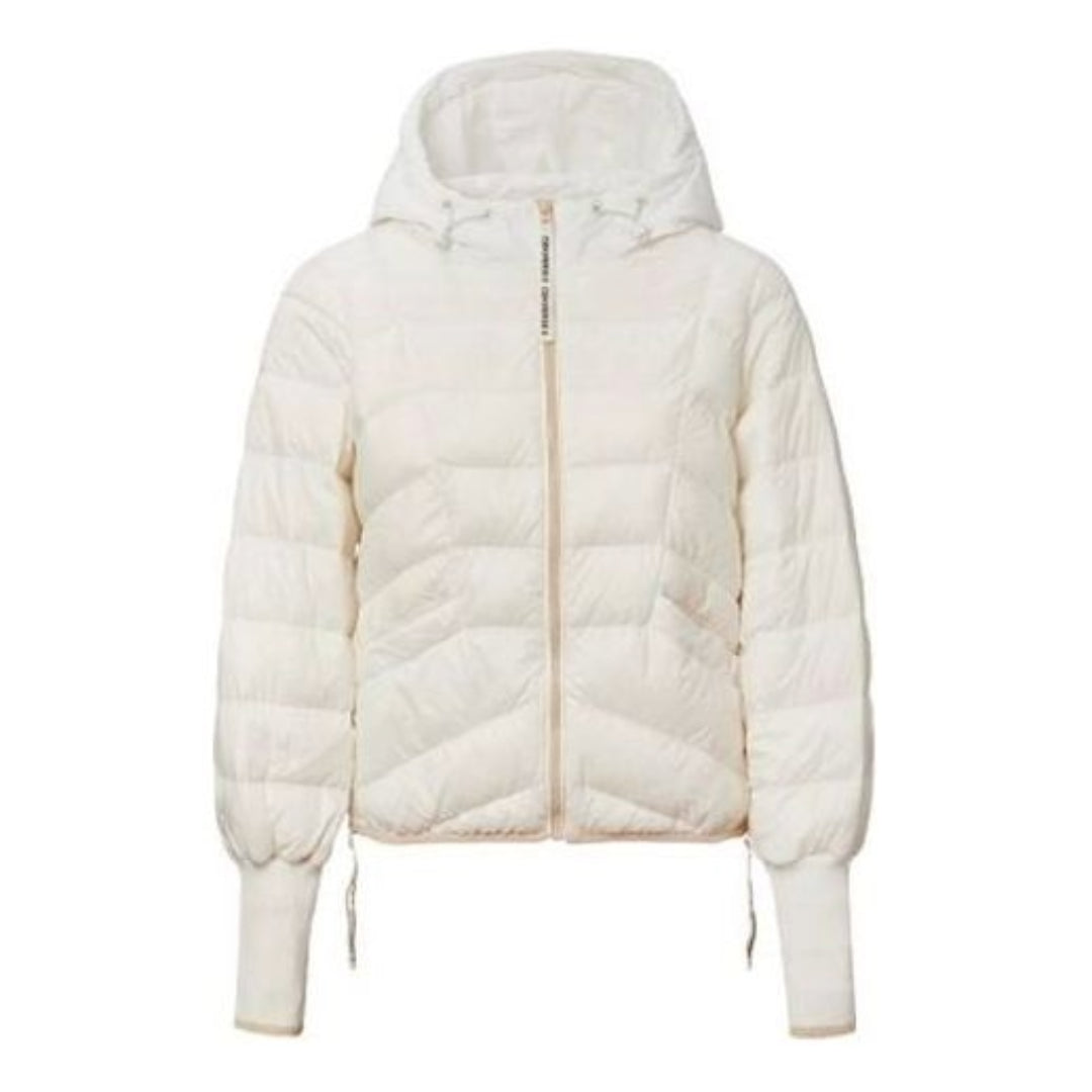 Prešívaná bunda Converse Down Jacket with Hood Biela | 10020546-A02, 0