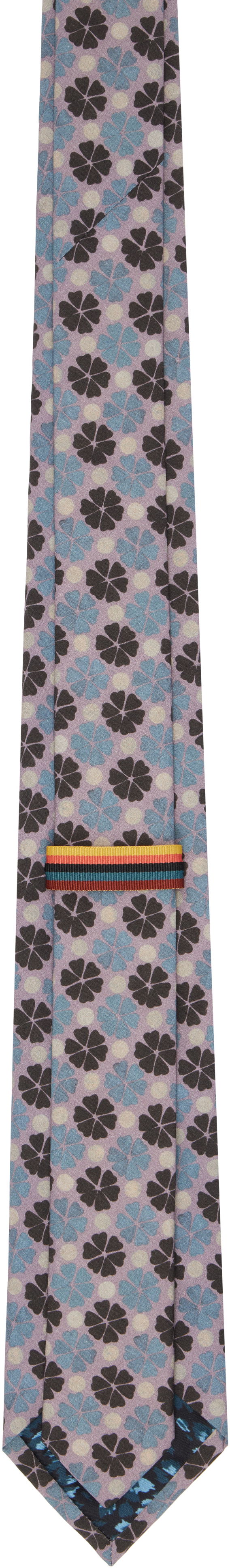 Šál Paul Smith Paul Smith 'The Painted Geo' Floral Tie Fialová | M1A-0TIE-P02595-55, 1