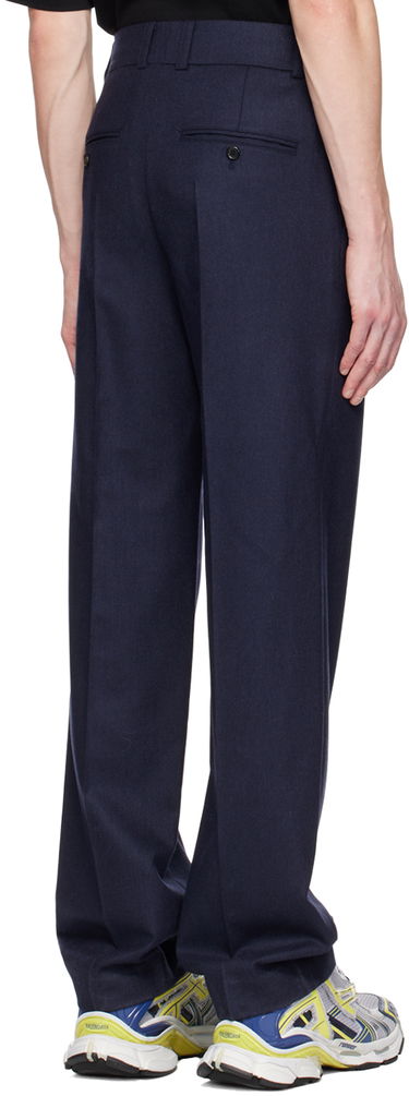 Nohavice We11done Melina Wide Leg Wool Trousers Modrá | WD-PT3-22-286-M-NV, 2