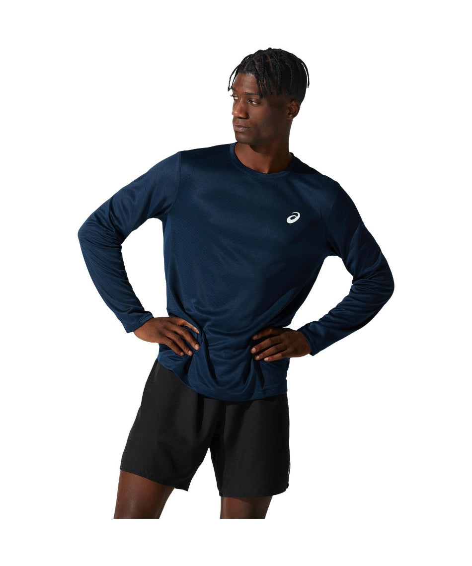 Dres Asics Silver Long Sleeve T-Shirt Modrá | 2011C350-400, 0