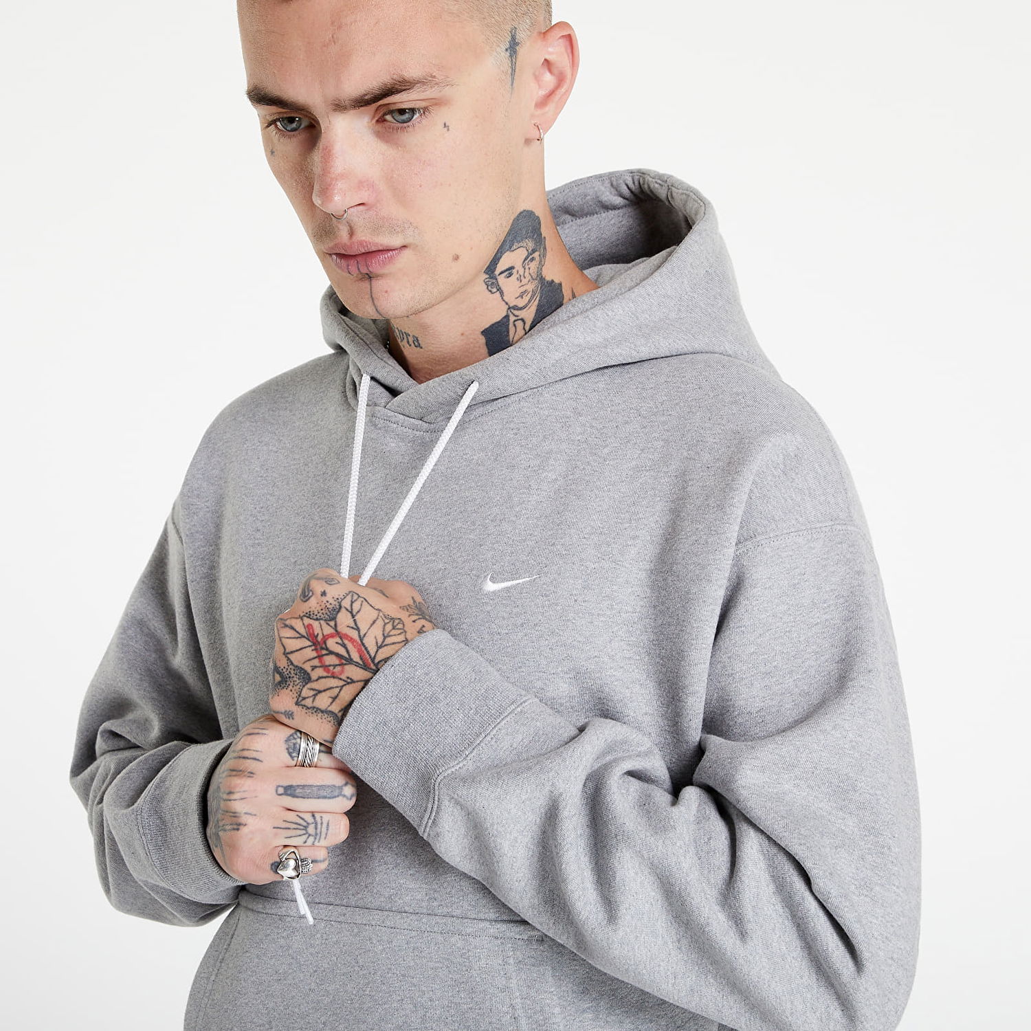Mikina Nike Nrg SoloSwoosh Hoodie Fleece Šedá | CV0552-063, 1