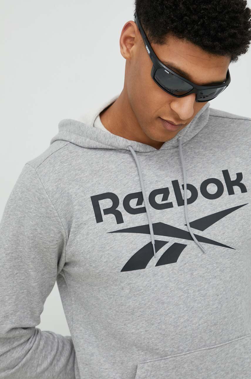 Mikina Reebok Hoodie Šedá | HZ8786, 0