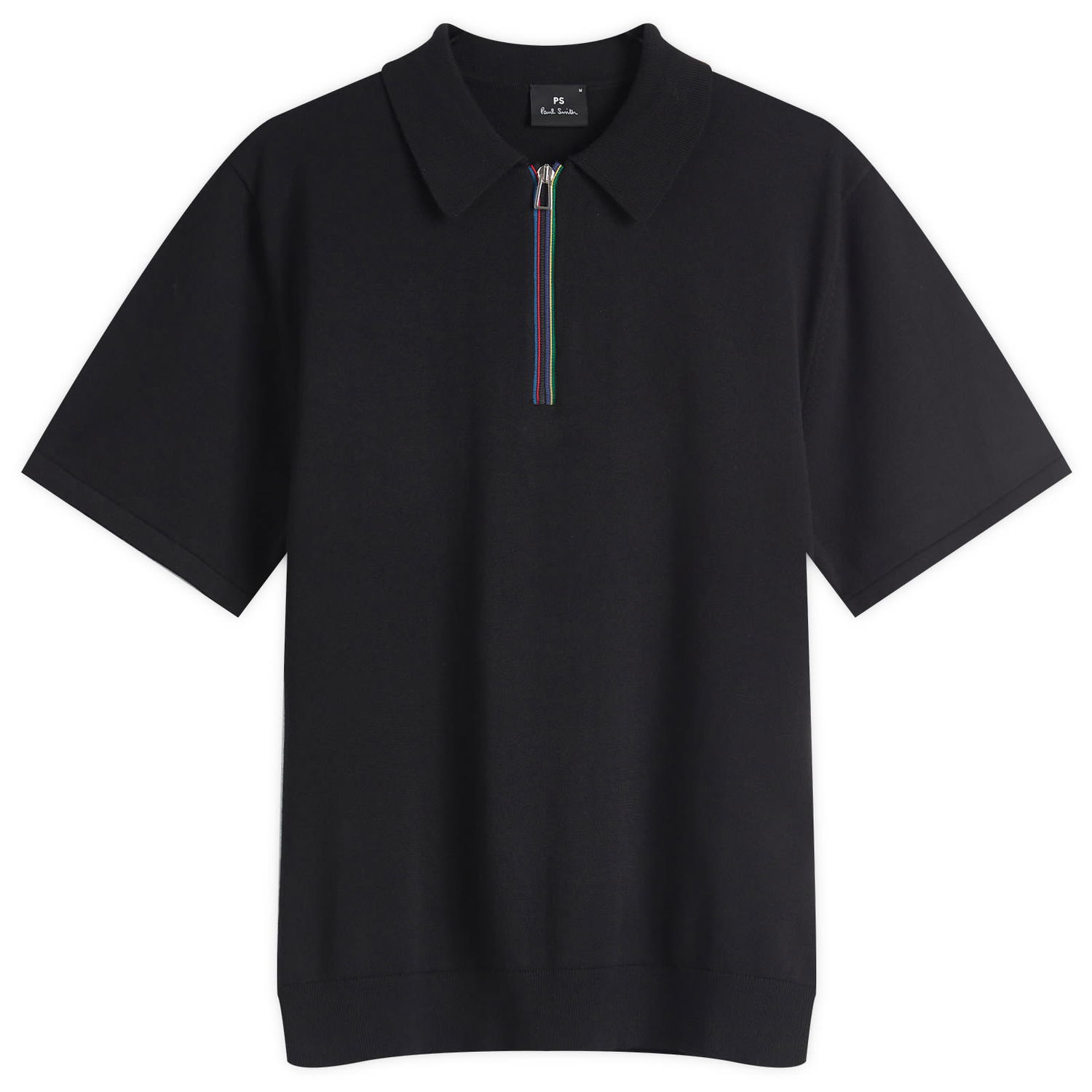 Polo tričko Paul Smith Paul Smith Stripe Zip Polo Shirt, Large Čierna | M2R-085X-P22356-79, 1