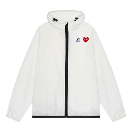 Vetrovka Comme des Garçons PLAY x  Full Zip Jacket Biela | P1J501-WHITE, 0