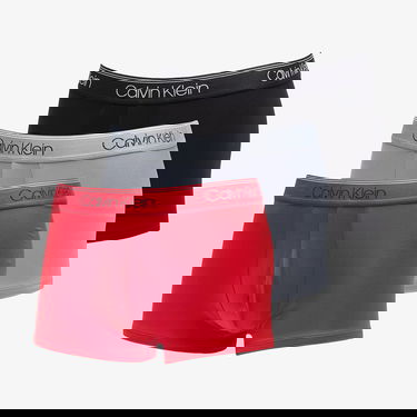 Boxerky CALVIN KLEIN Microfiber Stretch Wicking Technology Low Rise Trunk 3-Pack Black/ Convoy/ Red Gala Rôznofarebný | NB2569A 8Z8, 0