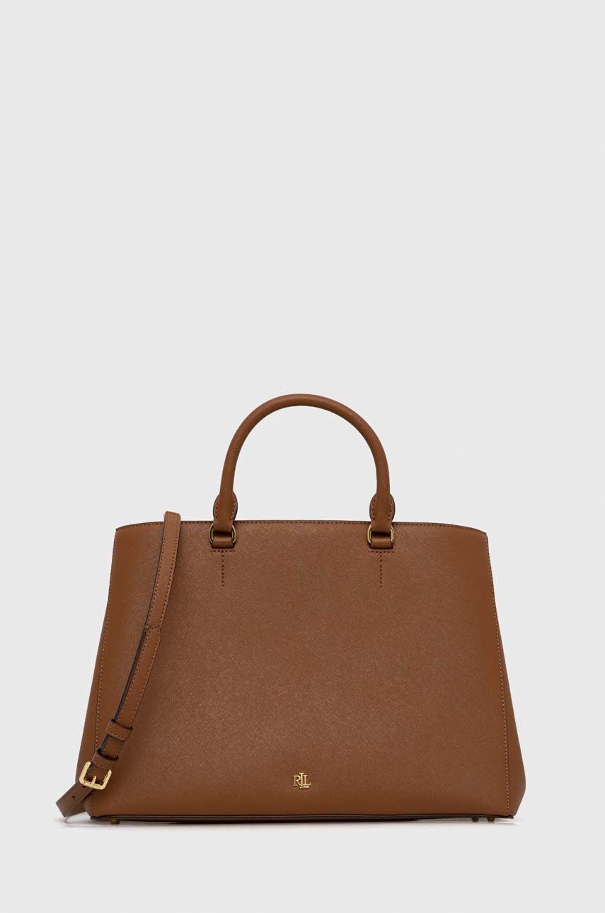 Kabelka Polo by Ralph Lauren Handbag Hnedá | 431898556, 0