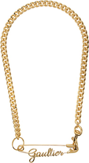 Náhrdelník Jean Paul Gaultier 'The Gaultier Safety Pin' Chain Necklace Metalická | 23/15-U-CO002-X006-92, 3