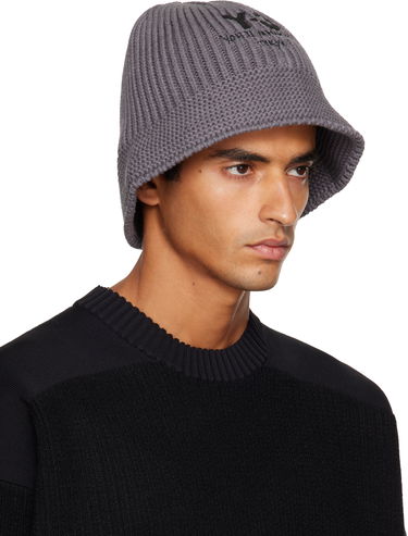 Klobúk Y-3 Y-3 Heritage Knit Bucket Hat Šedá | KC0436, 1