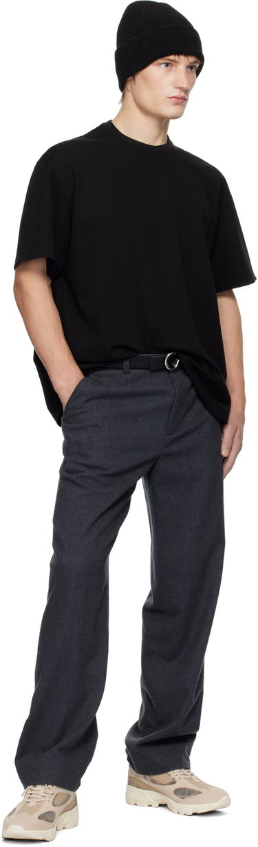 Opasok WOOYOUNGMI WOOYOUNGMI Ear Buckle Leather Belt Čierna | W243BE01, 2