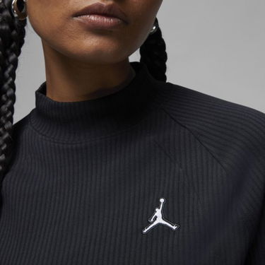 Tričko Jordan Jordan Flight Ribbed Long-Sleeve Top Čierna | DV1420-010, 3