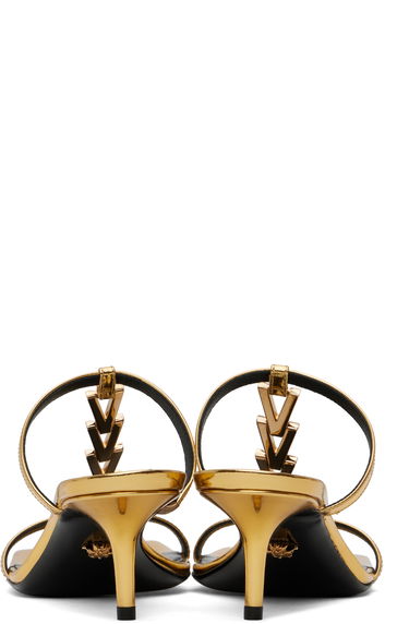 Doplnky Versace Versace Patent Heeled Sandals Metalická | 1018735_1A08609_1X00V, 1