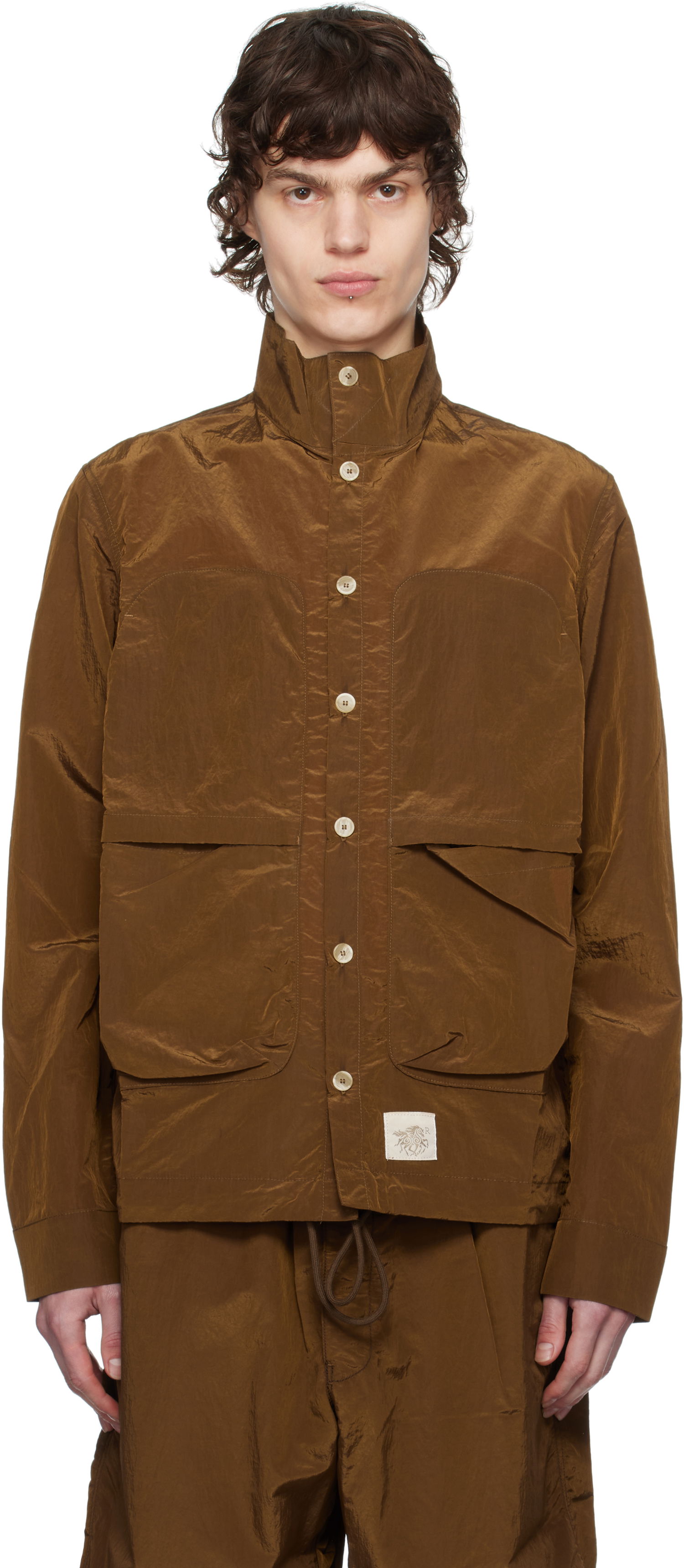 Bunda Ranra RANRA Epitome Button-Up Shirt Hnedá | AMSS25LS01551, 0