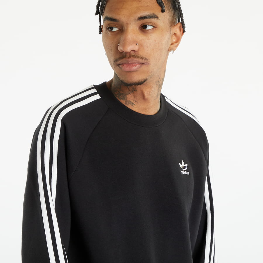 Adidas 3 Stripe Crew Sweat