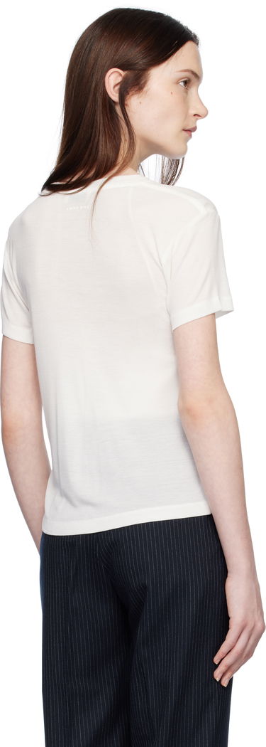 Tričko Anine Bing ANINE BING Amani Fitted T-Shirt Biela | A-08-2279-100B, 2