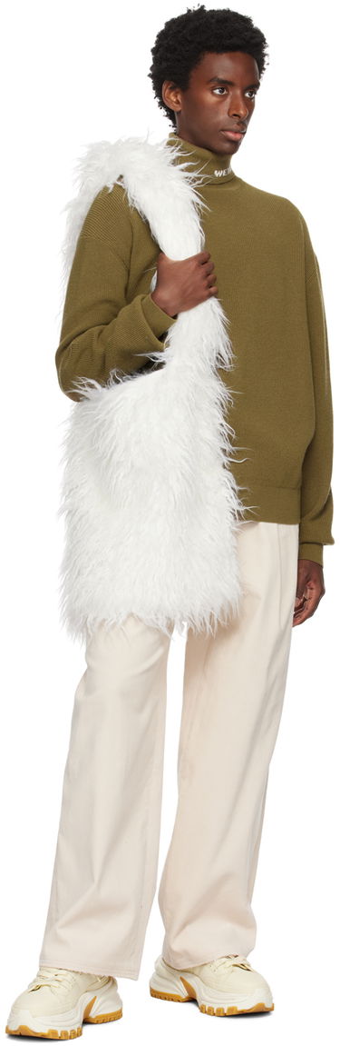 Sveter We11done We11done Jacquard Turtleneck Sweater Zelené | WD-KT3-23-620-U-KK, 3