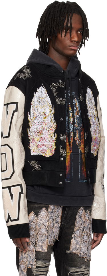 Bomber bunda Who Decides War Who Decides War Namesake Varsity Bomber Jacket Čierna | 1130070002SE25, 1