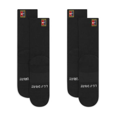 Ponožky Nike Court Multiplier Cushioned Tennis Crew Socks (2 Pairs) Čierna | SK0118-010, 0