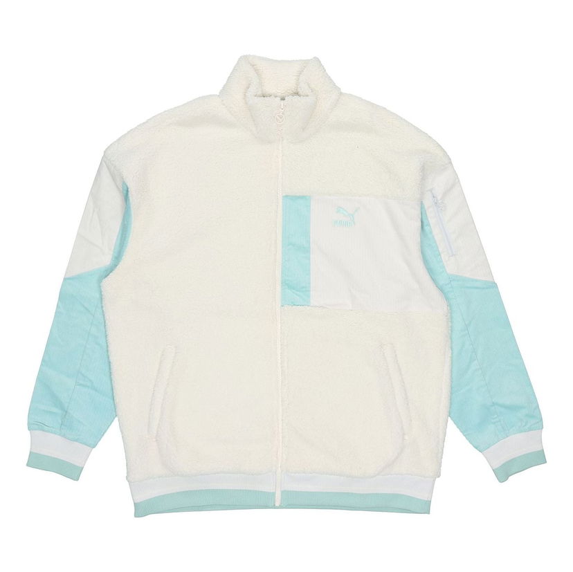 Mikina Puma Retro Sherpa Jacket Biela | 534678-93