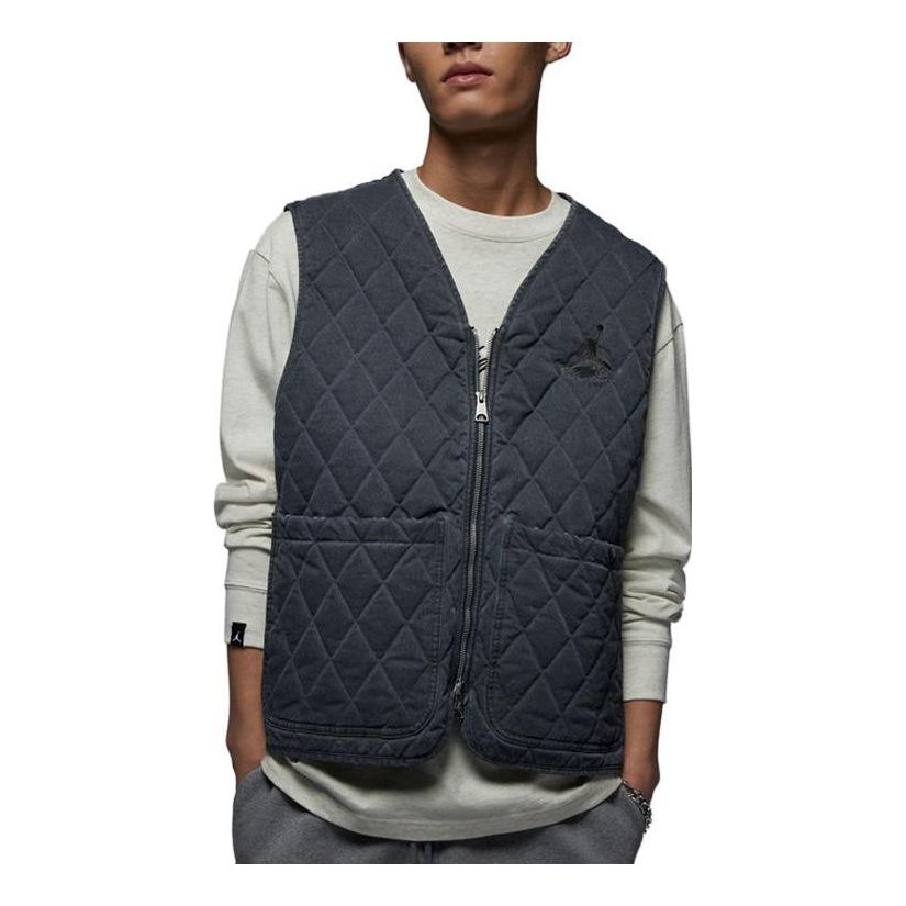 Vesta Jordan Flight Heritage Quilted Vest Modrá | DV7566-010