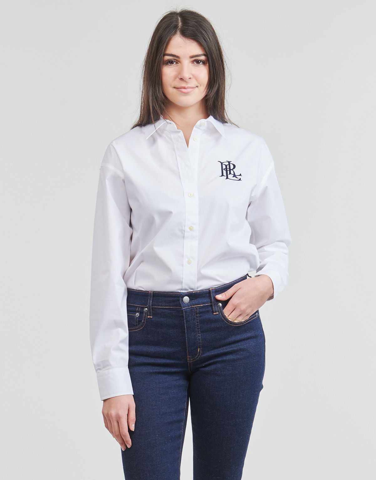 Košeľa Polo by Ralph Lauren Kotta Long Sleeve Button Front Shirt Biela | 200932538001, 0